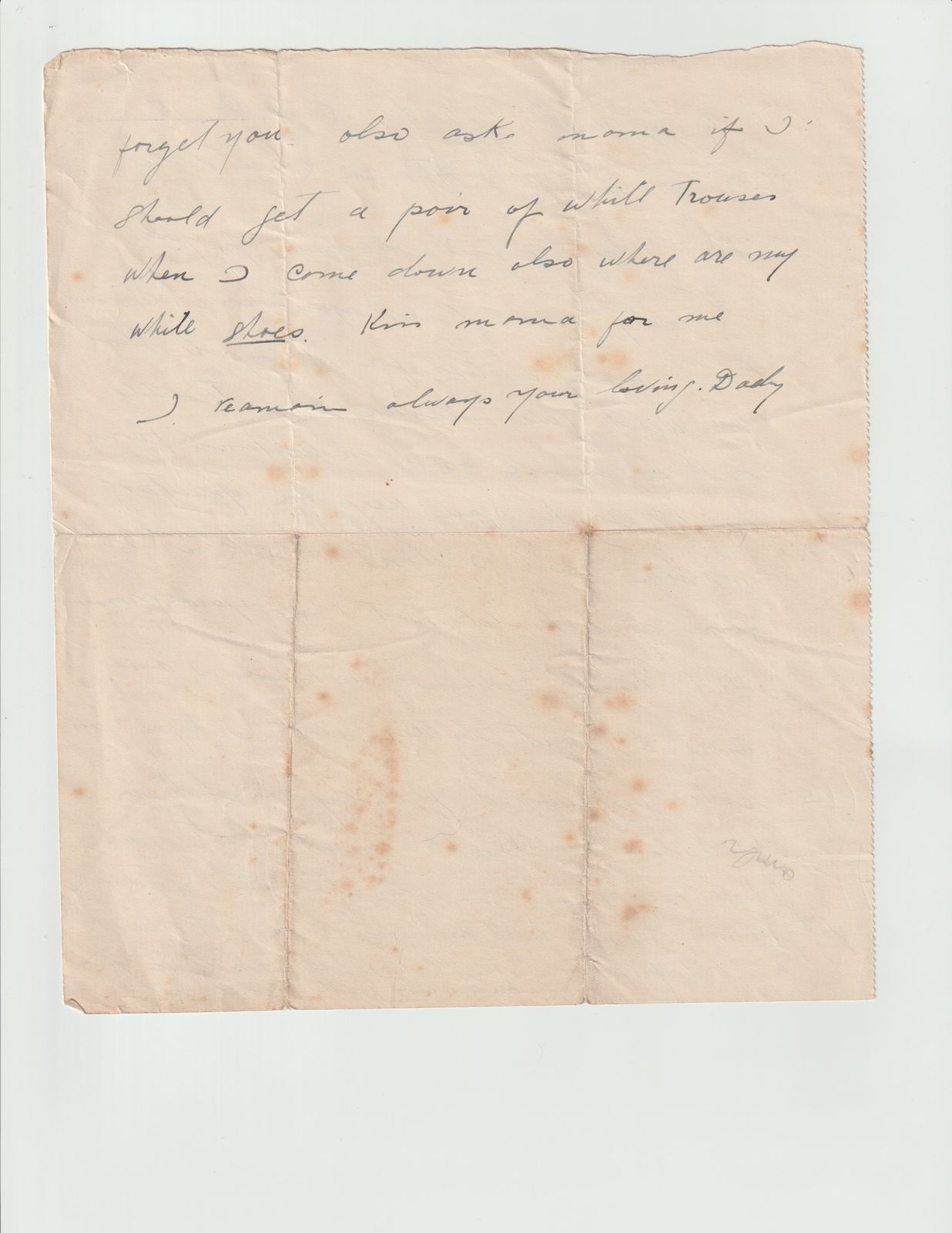 Letter to Gladys and Beaty (Page 2)