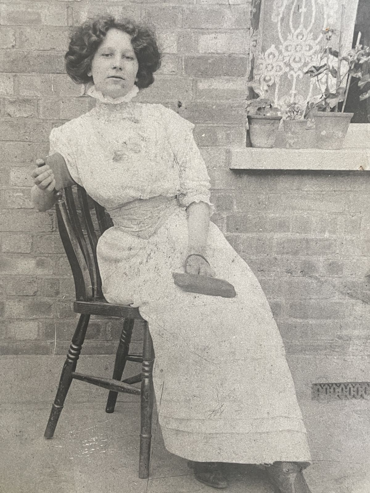 Dora, in England, courting Sam by letter