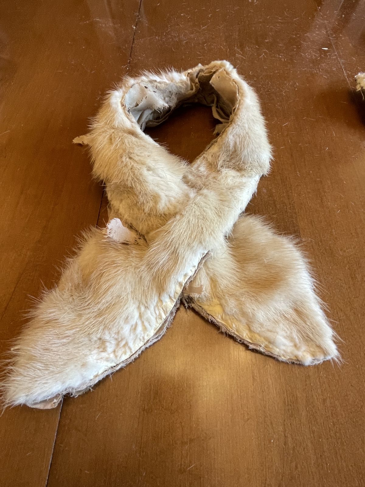 A Cream Fur Muff