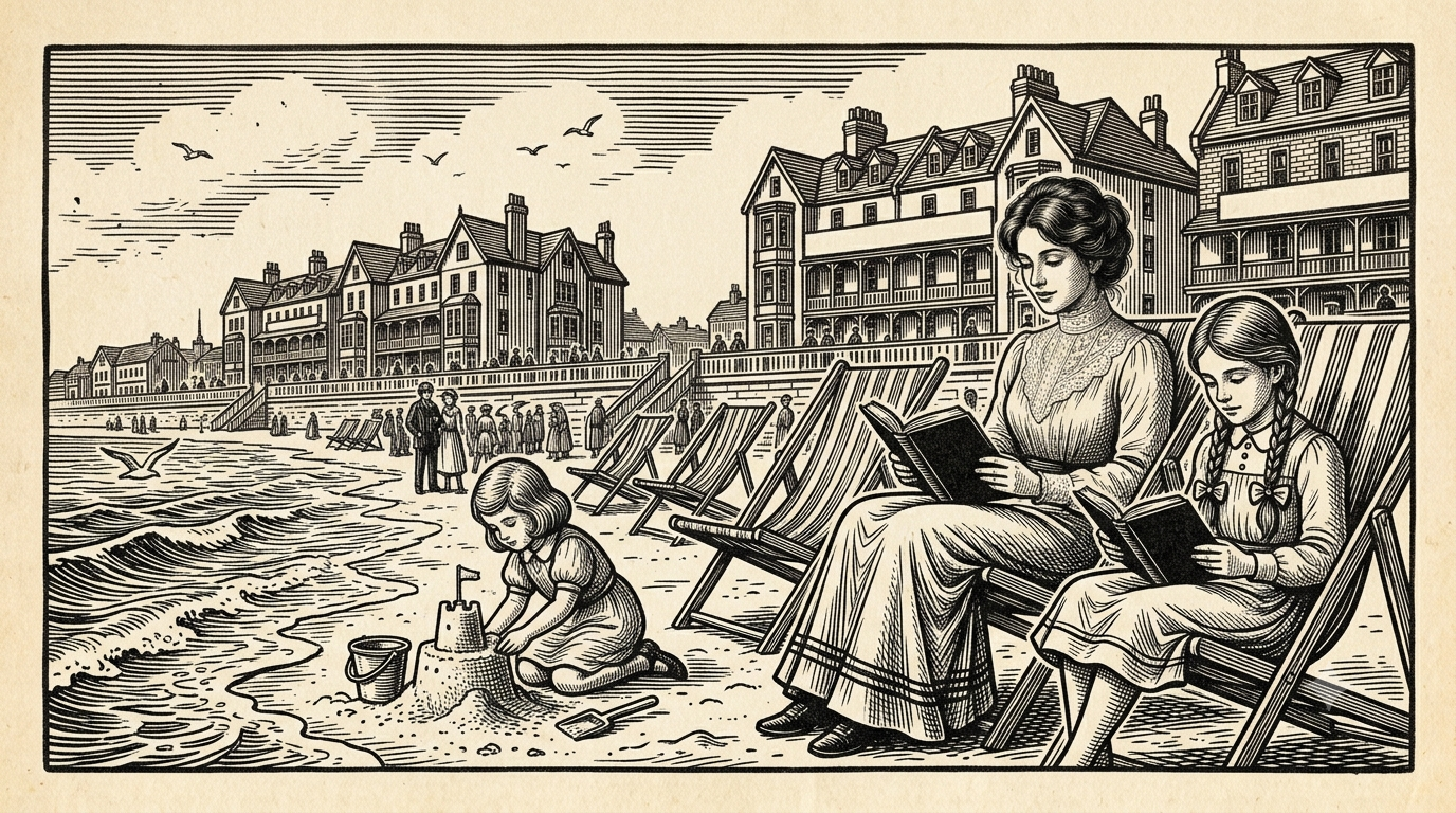 Margate. Ramsgate. Westcliff. Bournemouth. Weeks at a time, summer after summer.