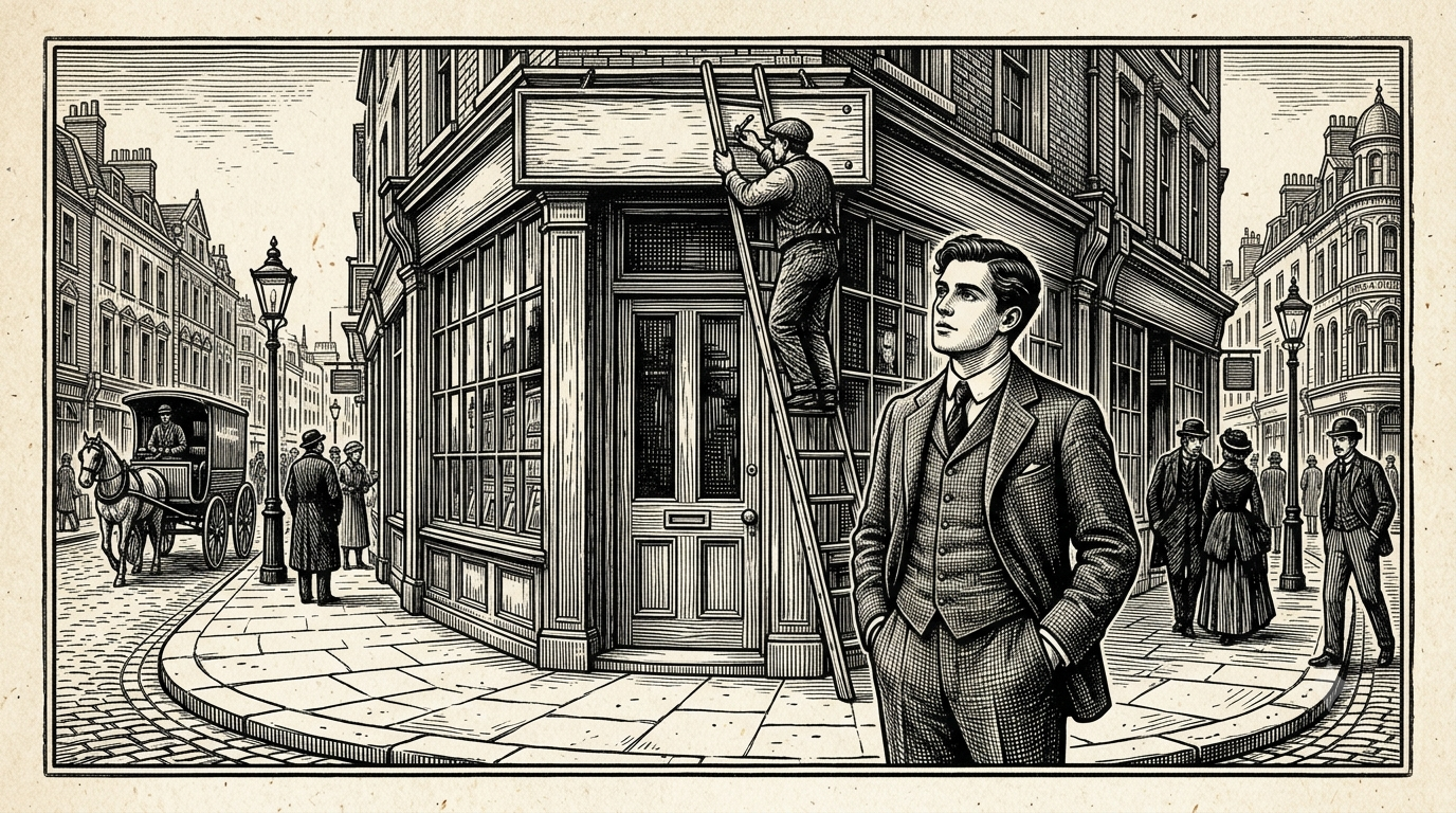 By 1916, the young man who'd once posed as an Austrian Christian just to get hired had his own name over a shop door in Brick Lane.